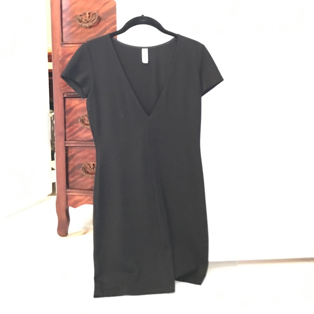 Black V-Neck Dress